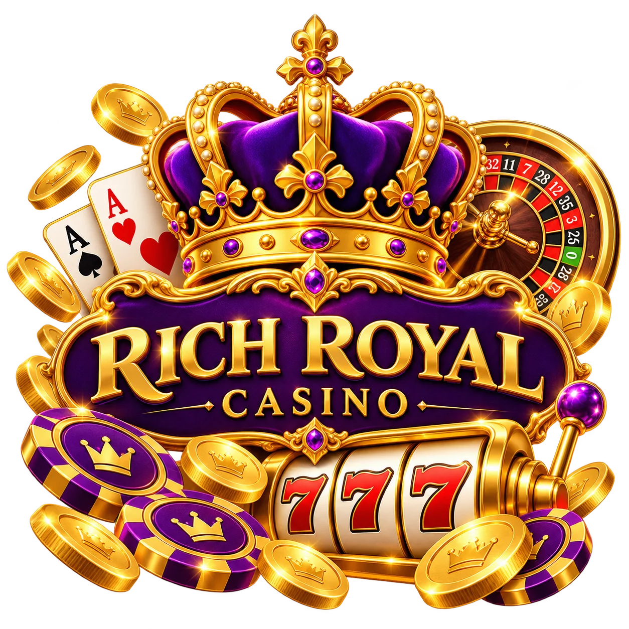 Rich Royal Casino Hero Illustration